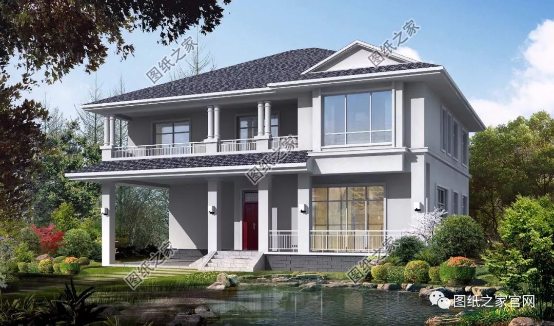 40款全新設(shè)計二層別墅外觀圖片大全，最漂亮的農(nóng)村二層小樓