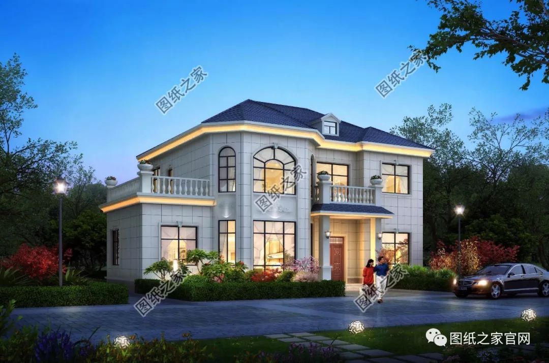 40款全新設(shè)計二層別墅外觀圖片大全，最漂亮的農(nóng)村二層小樓