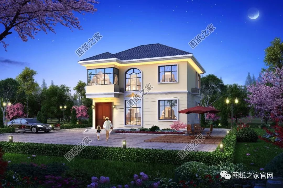 40款全新設(shè)計二層別墅外觀圖片大全，最漂亮的農(nóng)村二層小樓