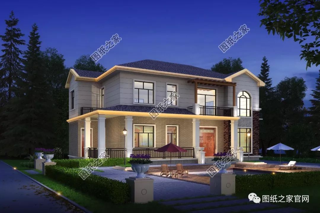 40款全新設(shè)計二層別墅外觀圖片大全，最漂亮的農(nóng)村二層小樓