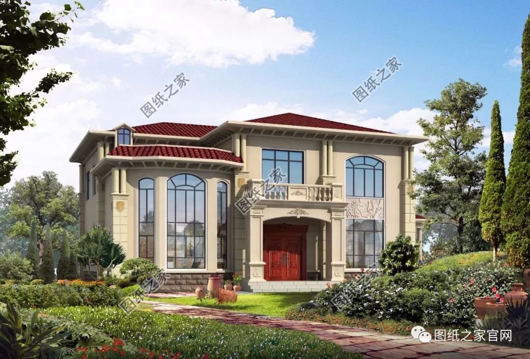 40款全新設(shè)計二層別墅外觀圖片大全，最漂亮的農(nóng)村二層小樓