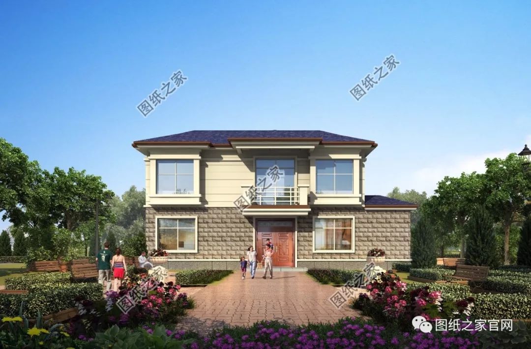 40款全新設(shè)計二層別墅外觀圖片大全，最漂亮的農(nóng)村二層小樓