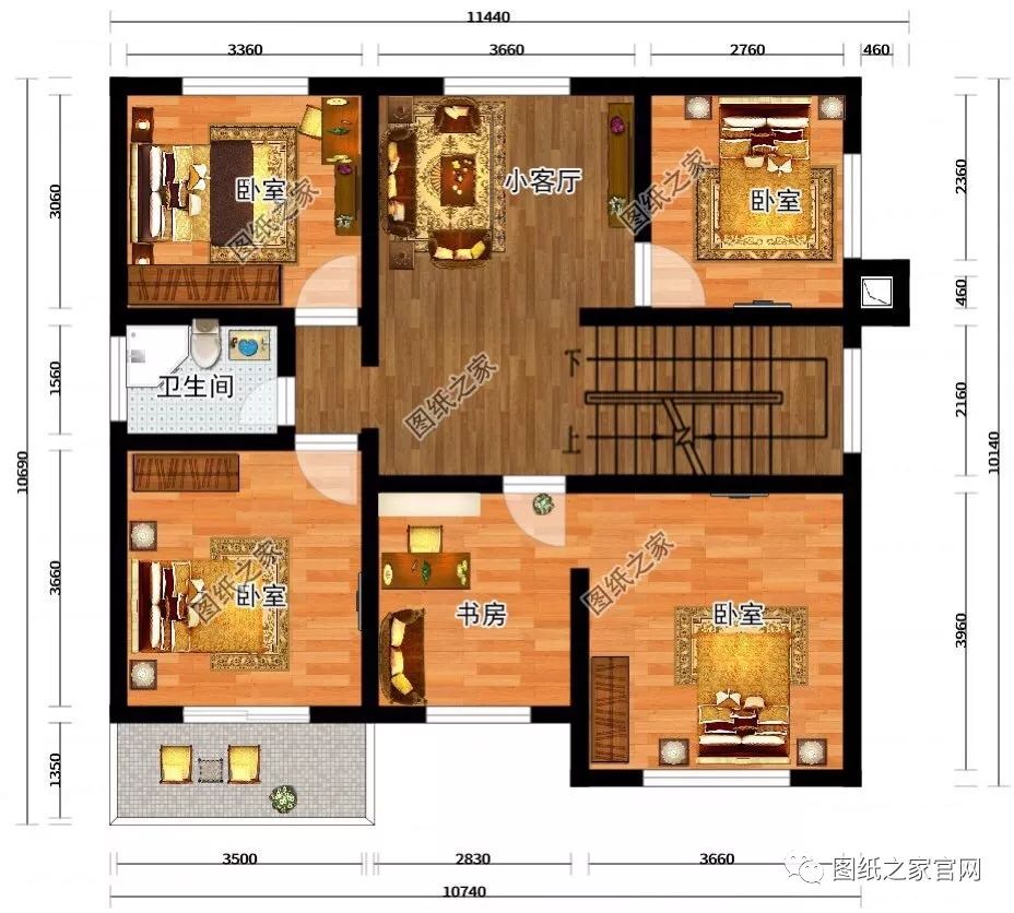 11×10米農(nóng)村二層自建房施工圖，比效果圖還漂亮，村里看了都夸贊！【建房實(shí)拍】