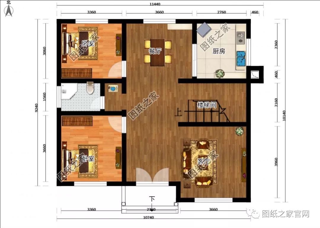 11×10米農(nóng)村二層自建房施工圖，比效果圖還漂亮，村里看了都夸贊！【建房實(shí)拍】