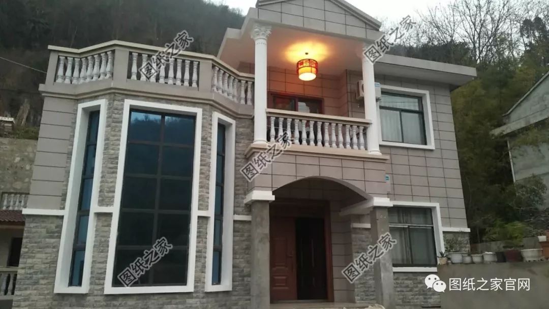 35萬建好農(nóng)村復(fù)式二層小別墅，實(shí)拍完工圖，附施工戶型圖【建房實(shí)拍】