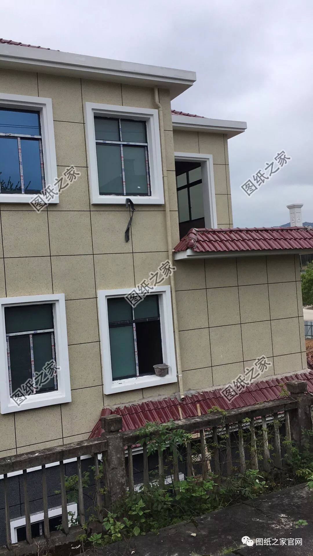 湖南兄弟自建雙拼別墅實(shí)拍圖，完工圖大氣、好看，附戶型設(shè)計(jì)【建房實(shí)拍】