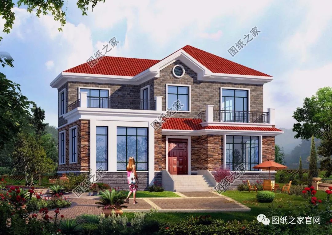 40款簡(jiǎn)單實(shí)用的兩層住宅房子設(shè)計(jì)圖，20萬(wàn)就能建，快來(lái)挑一款吧！