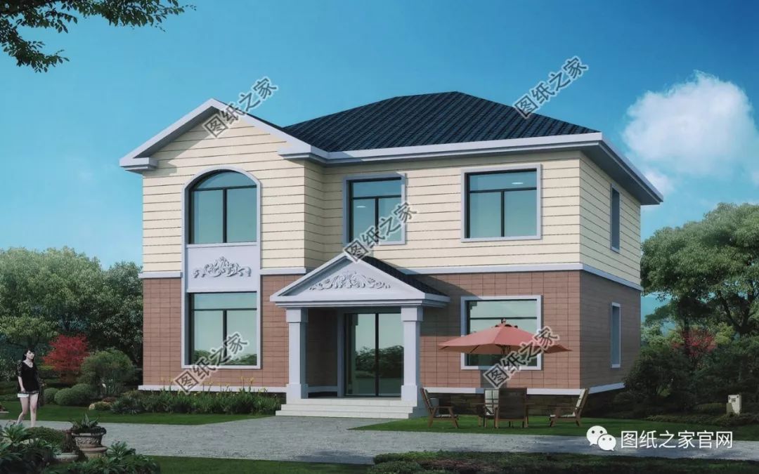 40款簡(jiǎn)單實(shí)用的兩層住宅房子設(shè)計(jì)圖，20萬(wàn)就能建，快來(lái)挑一款吧！