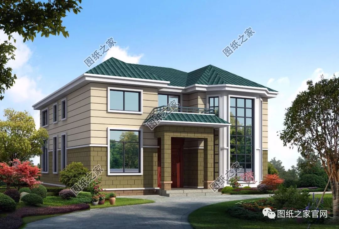 40款簡(jiǎn)單實(shí)用的兩層住宅房子設(shè)計(jì)圖，20萬(wàn)就能建，快來(lái)挑一款吧！