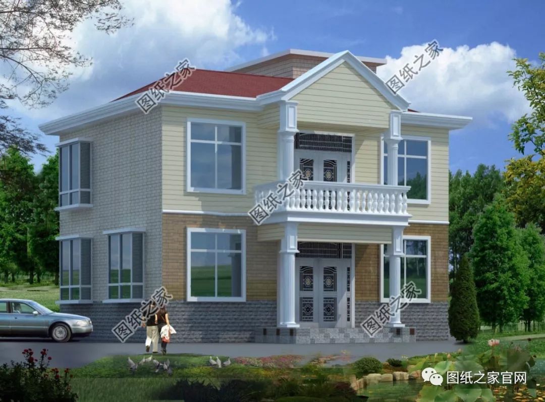 40款簡(jiǎn)單實(shí)用的兩層住宅房子設(shè)計(jì)圖，20萬(wàn)就能建，快來(lái)挑一款吧！