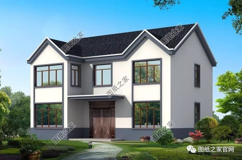 40款簡(jiǎn)單實(shí)用的兩層住宅房子設(shè)計(jì)圖，20萬(wàn)就能建，快來(lái)挑一款吧！