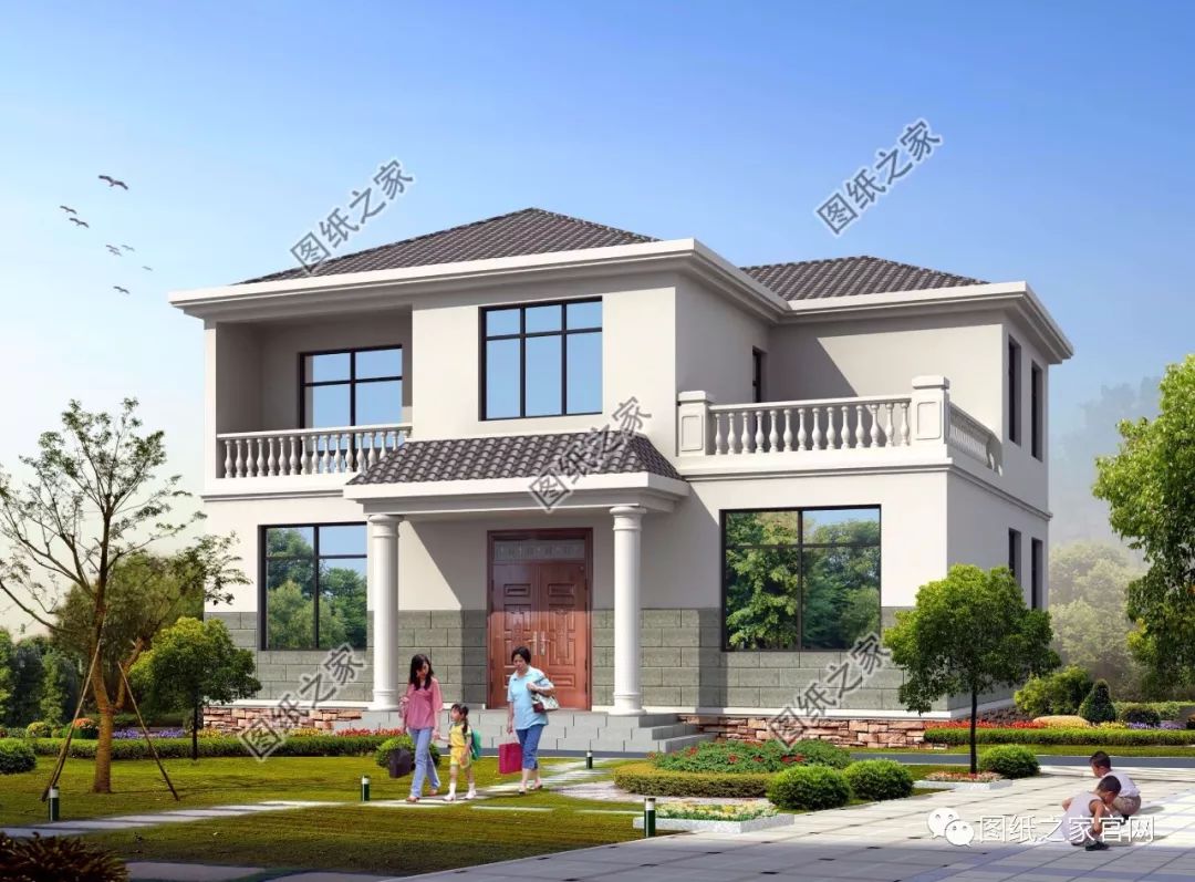 40款簡(jiǎn)單實(shí)用的兩層住宅房子設(shè)計(jì)圖，20萬(wàn)就能建，快來(lái)挑一款吧！