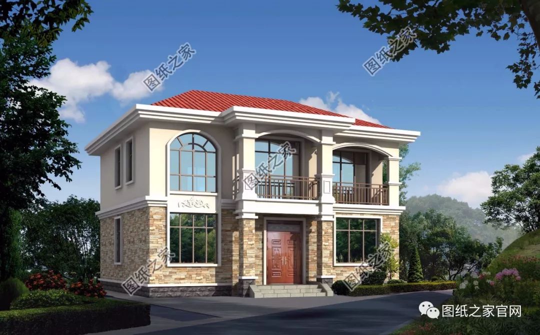 40款簡(jiǎn)單實(shí)用的兩層住宅房子設(shè)計(jì)圖，20萬(wàn)就能建，快來(lái)挑一款吧！