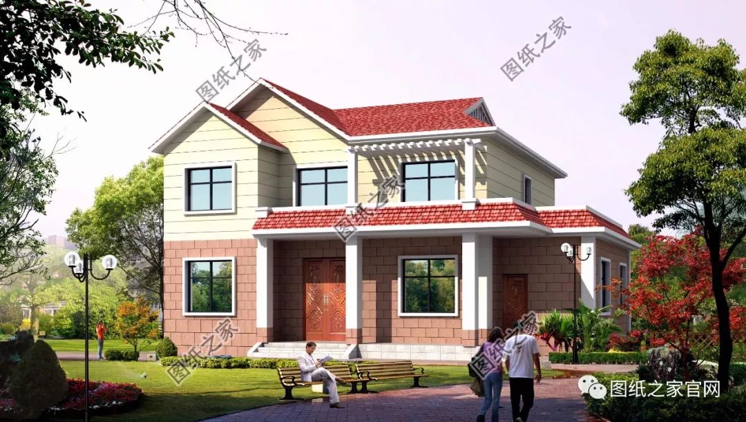 40款簡(jiǎn)單實(shí)用的兩層住宅房子設(shè)計(jì)圖，20萬(wàn)就能建，快來(lái)挑一款吧！