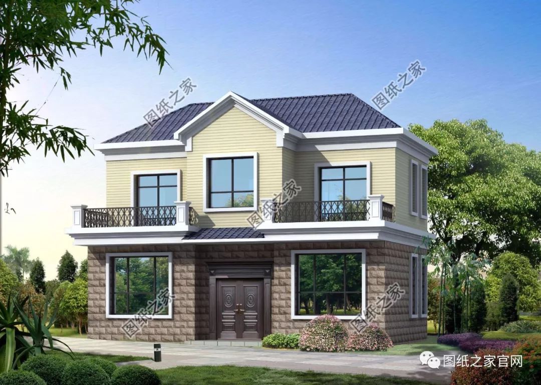 40款簡(jiǎn)單實(shí)用的兩層住宅房子設(shè)計(jì)圖，20萬(wàn)就能建，快來(lái)挑一款吧！