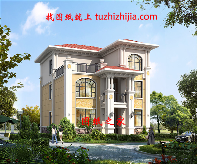 經(jīng)典三層別墅設(shè)計圖紙（全套施工圖+效果圖）