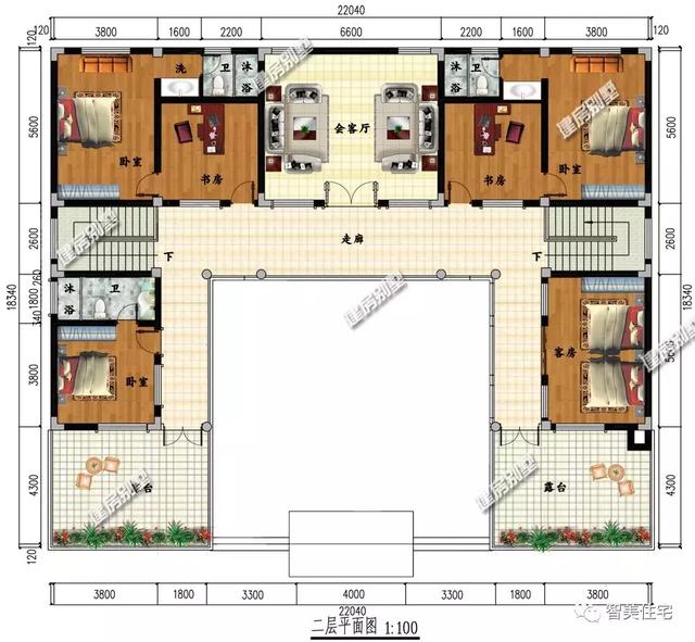 帶院子的中式仿古住宅圖，經(jīng)典中的經(jīng)典