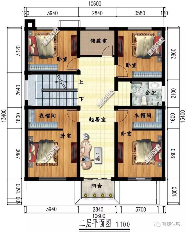 幾棟中式風(fēng)格別墅效果圖片，平頂、帶院子的都有，含方案圖