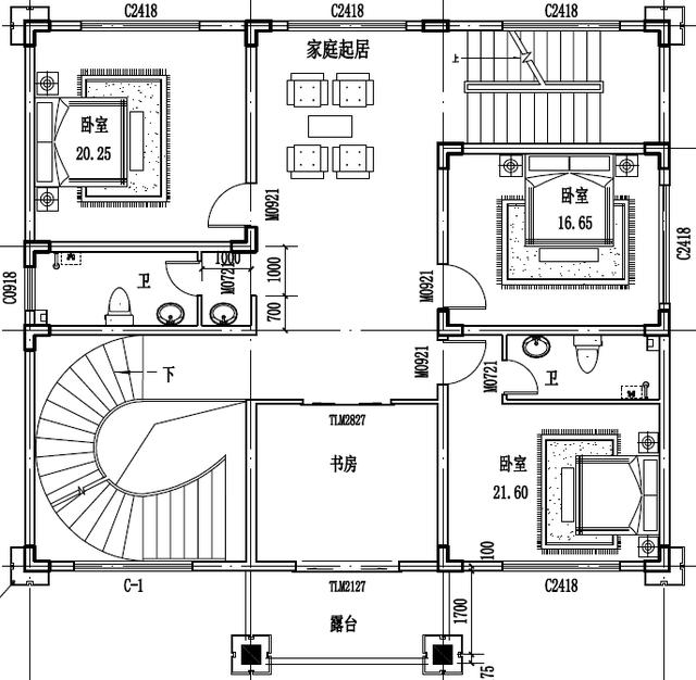 河南張總曬自建的民宿，二層半的，附戶型設(shè)計方案