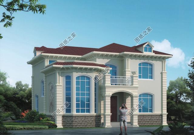 實(shí)拍二層歐式小別墅完工圖，漂亮，實(shí)用