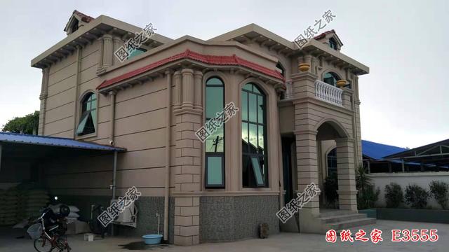 實(shí)拍二層歐式小別墅完工圖，漂亮，實(shí)用