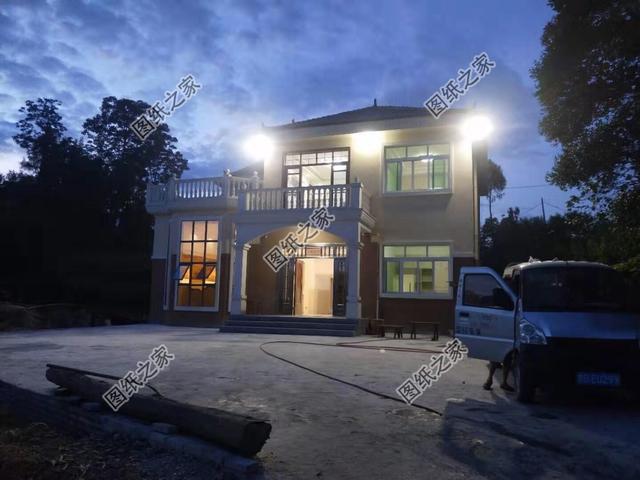 20萬建二層復式小洋樓，附彩色平面圖，農村建房真超值