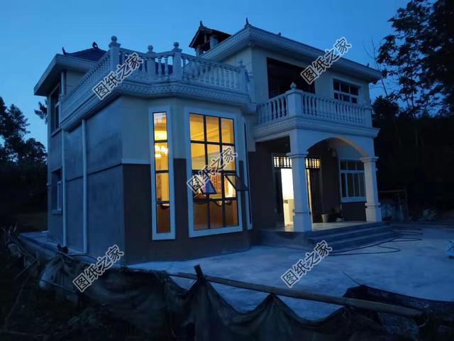 20萬建二層復式小洋樓，附彩色平面圖，農村建房真超值