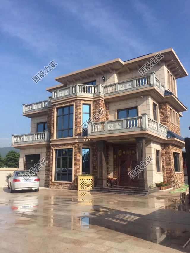 農(nóng)村三層歐式豪宅實拍圖，完工圖好看極了