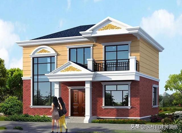 12×8米不足100平的3款別墅圖，二層、三層都有