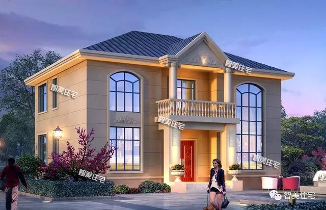 面寬13米多的兩層自建房提，造價不到30萬，家人都喜歡