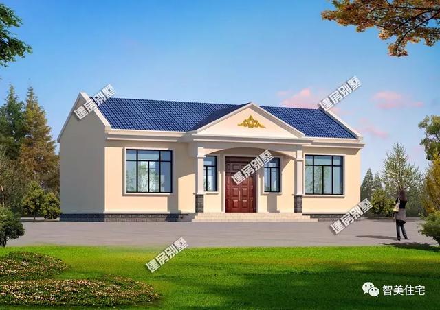 5棟外觀美且造價低的一層別墅，15萬蓋新房，人人都住得起