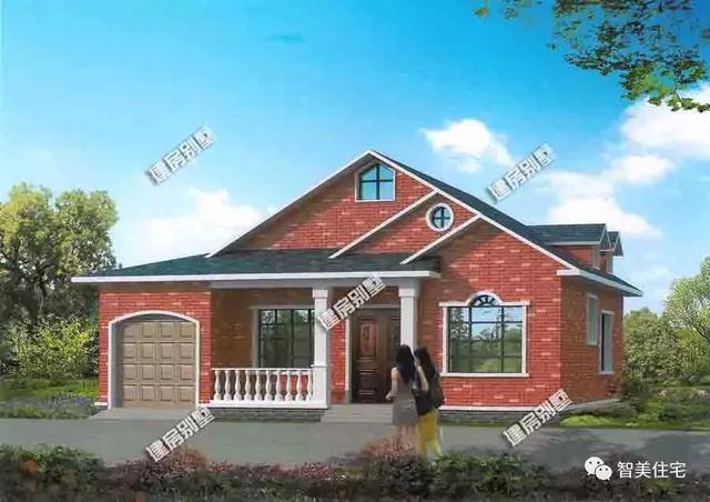 5棟外觀美且造價低的一層別墅，15萬蓋新房，人人都住得起