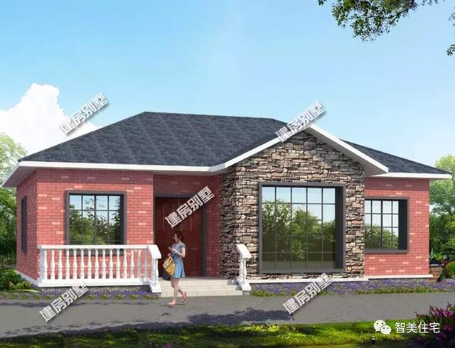 5棟外觀美且造價低的一層別墅，15萬蓋新房，人人都住得起