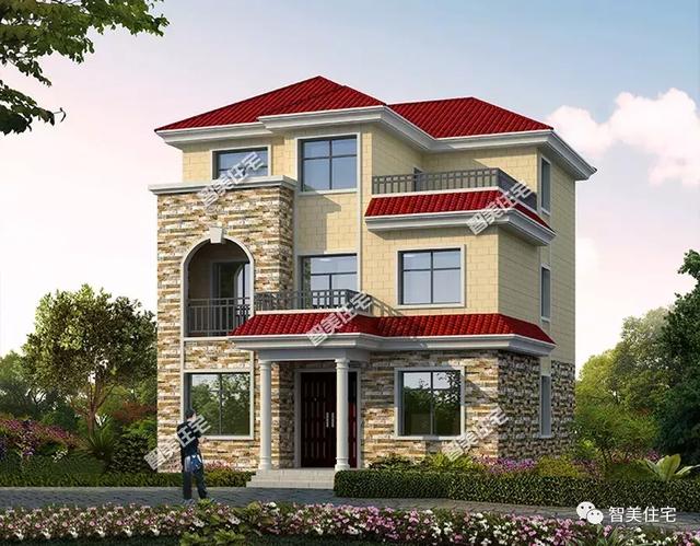 主體造價(jià)30萬左右的兩棟小面寬的農(nóng)村自建房