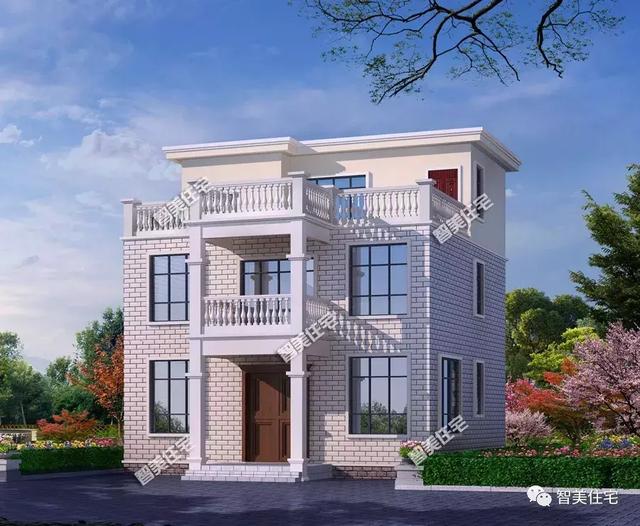 主體造價(jià)30萬左右的兩棟小面寬的農(nóng)村自建房