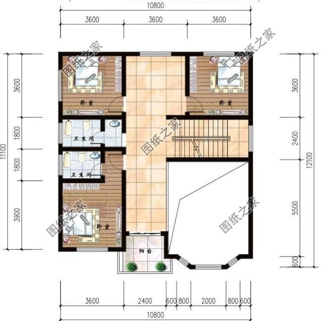 38萬(wàn)建全村最美二層復(fù)式戶(hù)型自建房，實(shí)拍圖附室內(nèi)