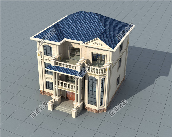 歐式復(fù)式型三層別墅施工設(shè)計圖紙及效果圖大全