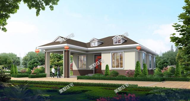 最適合農(nóng)村的一層別墅戶(hù)型，住著肯定很舒服