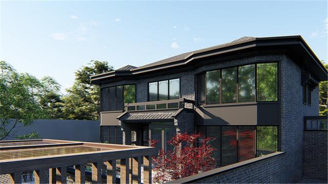 北京70萬自建新中式二層別墅，帶幽居庭院，真是太值了