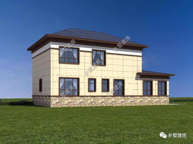 21萬返鄉(xiāng)建套二層小別墅附戶型圖，絕對(duì)的美觀實(shí)用款