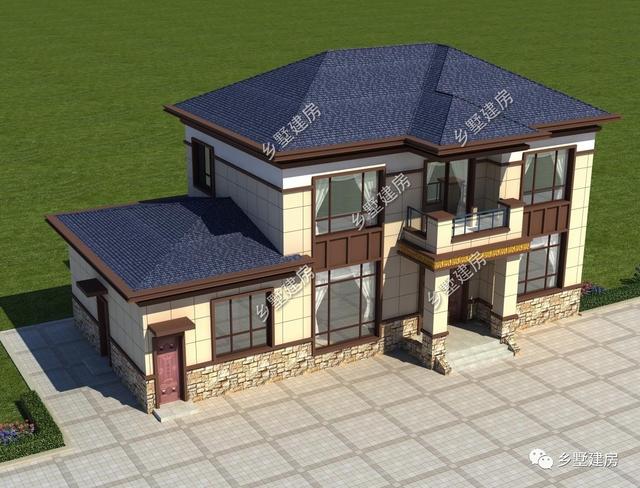 21萬返鄉(xiāng)建套二層小別墅附戶型圖，絕對(duì)的美觀實(shí)用款