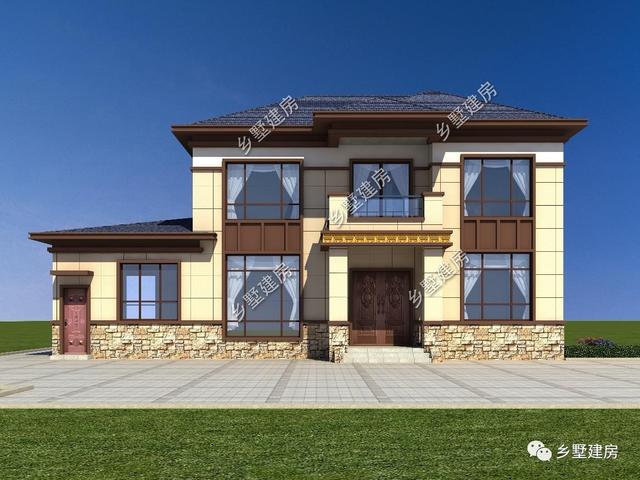 21萬返鄉(xiāng)建套二層小別墅附戶型圖，絕對(duì)的美觀實(shí)用款