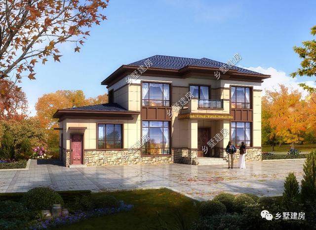 21萬返鄉(xiāng)建套二層小別墅附戶型圖，絕對(duì)的美觀實(shí)用款