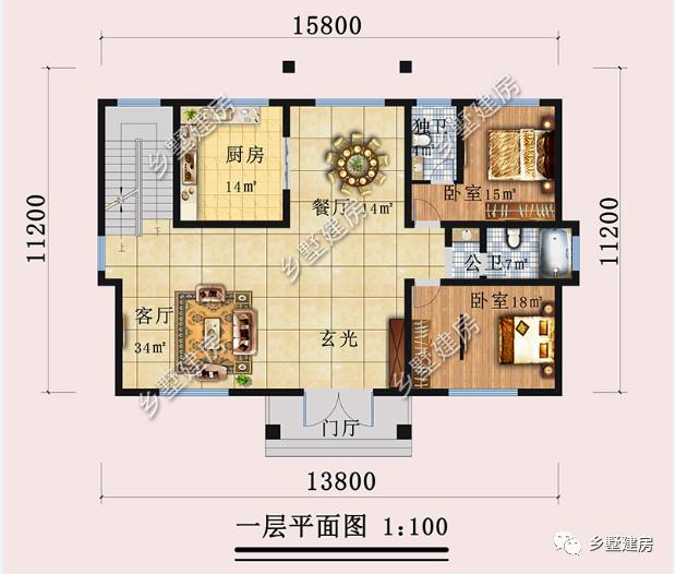 三層大戶型豪宅別墅，十間臥室，適合農(nóng)村大家庭建