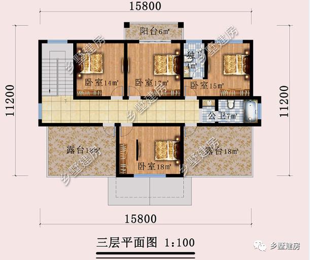 三層大戶型豪宅別墅，十間臥室，適合農(nóng)村大家庭建