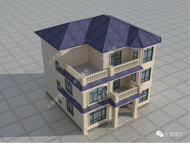 12×12.43米的農(nóng)村自建別墅方案，建一棟在農(nóng)村，眾人艷羨