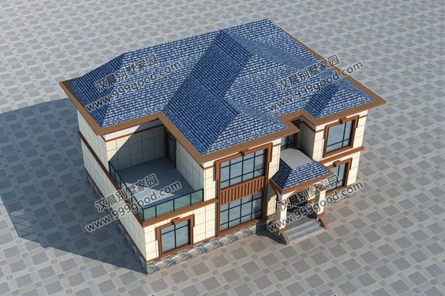 古樸風(fēng)格和現(xiàn)代元素共同成就這棟二層小別墅，14X10.5米