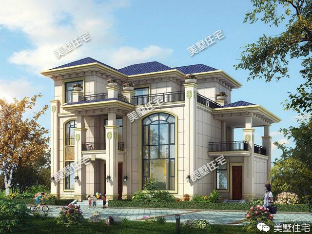 帶大廳堂的農(nóng)村別墅，第一棟一看就是豪宅，二棟建在老家無人不夸