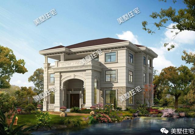 帶大廳堂的農(nóng)村別墅，第一棟一看就是豪宅，二棟建在老家無人不夸