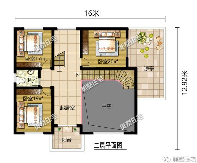 帶大廳堂的農(nóng)村別墅，第一棟一看就是豪宅，二棟建在老家無人不夸